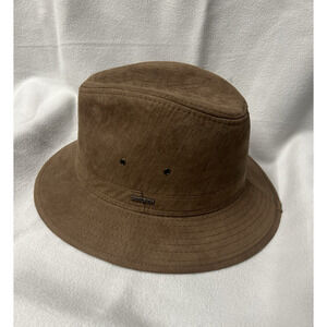 Woolrich Fedora Hat Brown gentlemen polyester